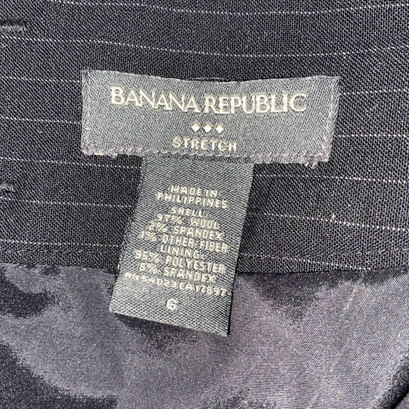 Banana Republic pinstriped skirt size 6 career - Picture 3 of 7